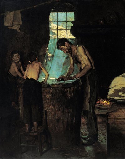 Italian Village Hatters by Peder Severin Krøyer